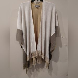 Gorgeous Fringed Cape/Shawl